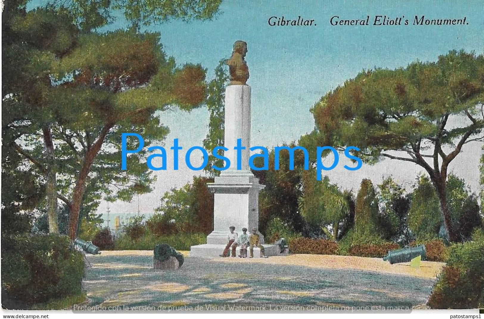 218992 GIBRALTAR GENERAL ELIOTT'S MONUMENT POSTAL POSTCARD - Gibraltar