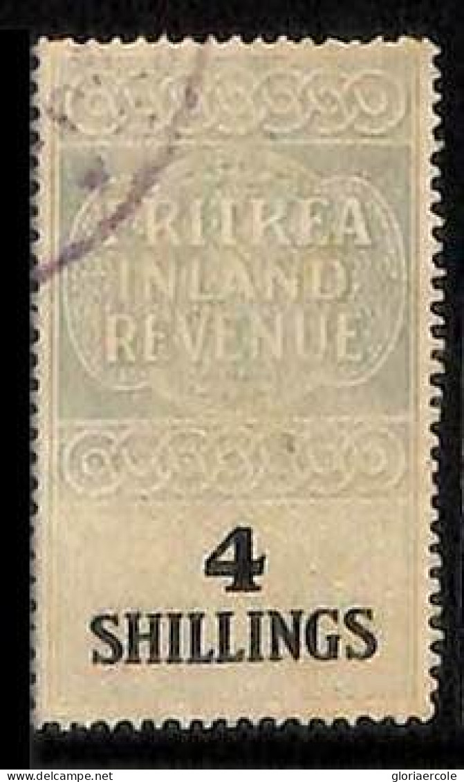 ZA0181h   - British ERITREA  - STAMPS - FISCAL STAMP  Revenue #39  - USED - Erythrée