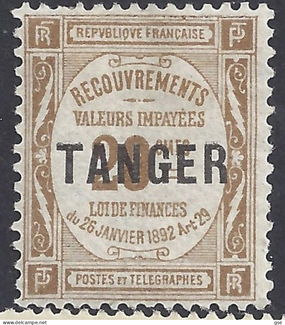 MAROCCO 1918 - Yvert T44* (L) - Tanger | - Impuestos