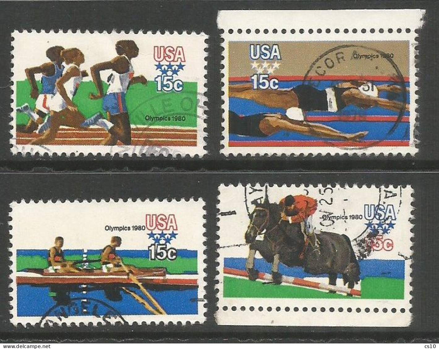 USA 1979 Summer Olympic Games 1980 SC.1791/4 Cpl 4v Set VFU - Oblitérés