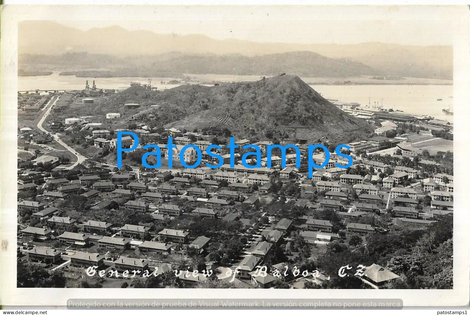 219015 PANAMA BALBOA GENERAL VIEW POSTAL POSTCARD - Panama