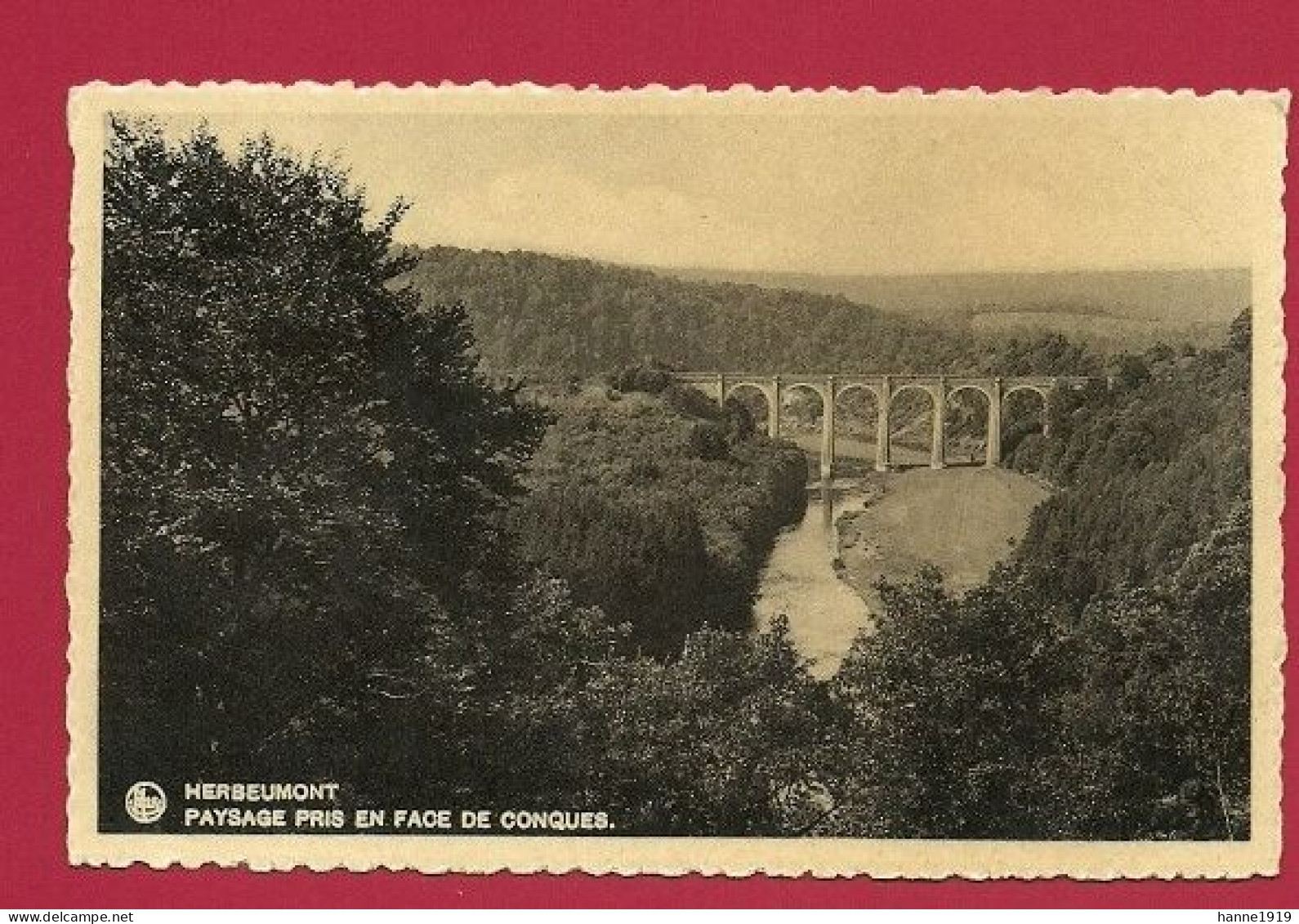 Herbeumont Le Viaduc Vu Du Pont De Conques Luxembourg Htje - Herbeumont