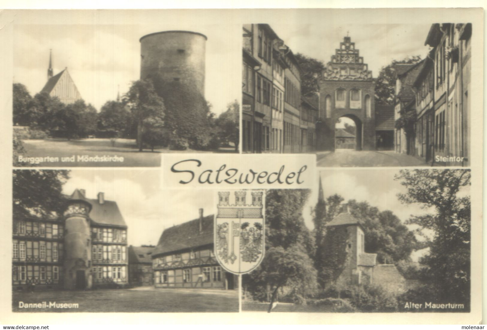 Postkaarten > Europa > Duitsland > Saksen-Anhalt > Salzwedel Vierluik Gebruikt (12848) - Salzwedel