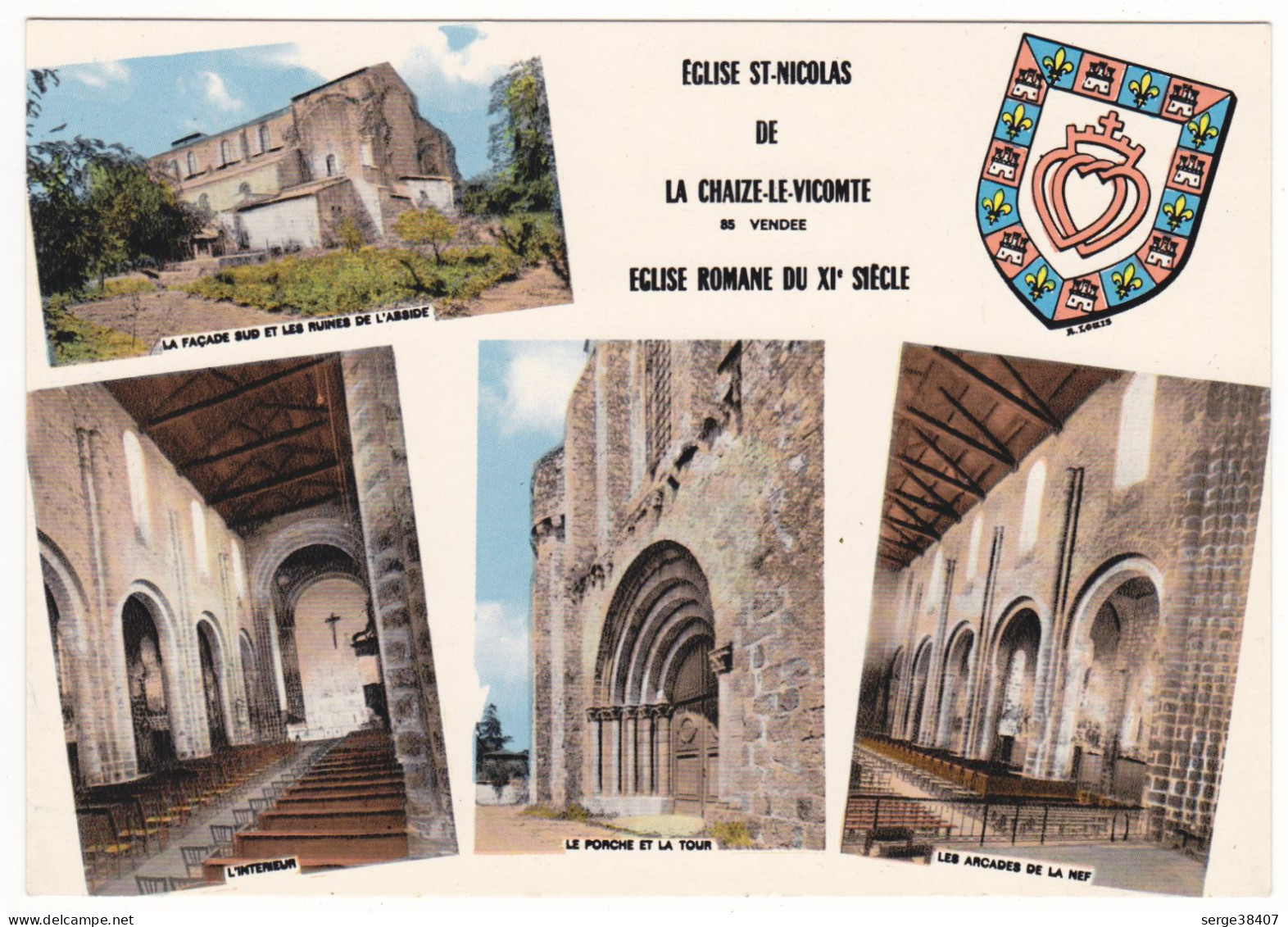 La Chaize Le Vicomte - Eglise - Blason # 7-11/24 - La Chaize Le Vicomte