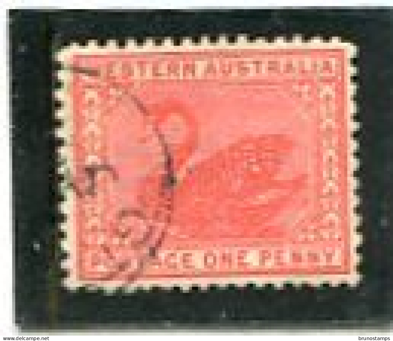 8AUSTRALIA/WESTERN AUSTRALIA - 1903  1d  CARMINE  PERF  12x12 1/2  FINE  USED   SG 117 - Usati