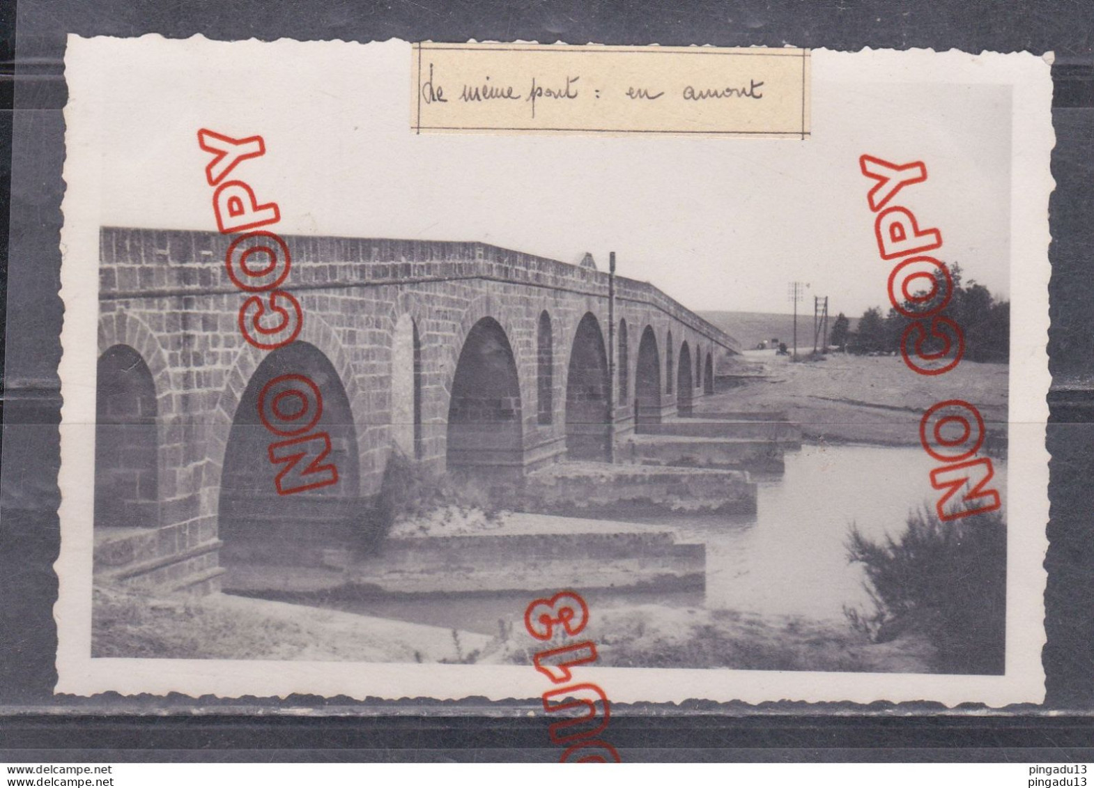 Au Plus Rapide Tunisie Rare Photo Du Pont De Protville Année 1935 Beau Format - América