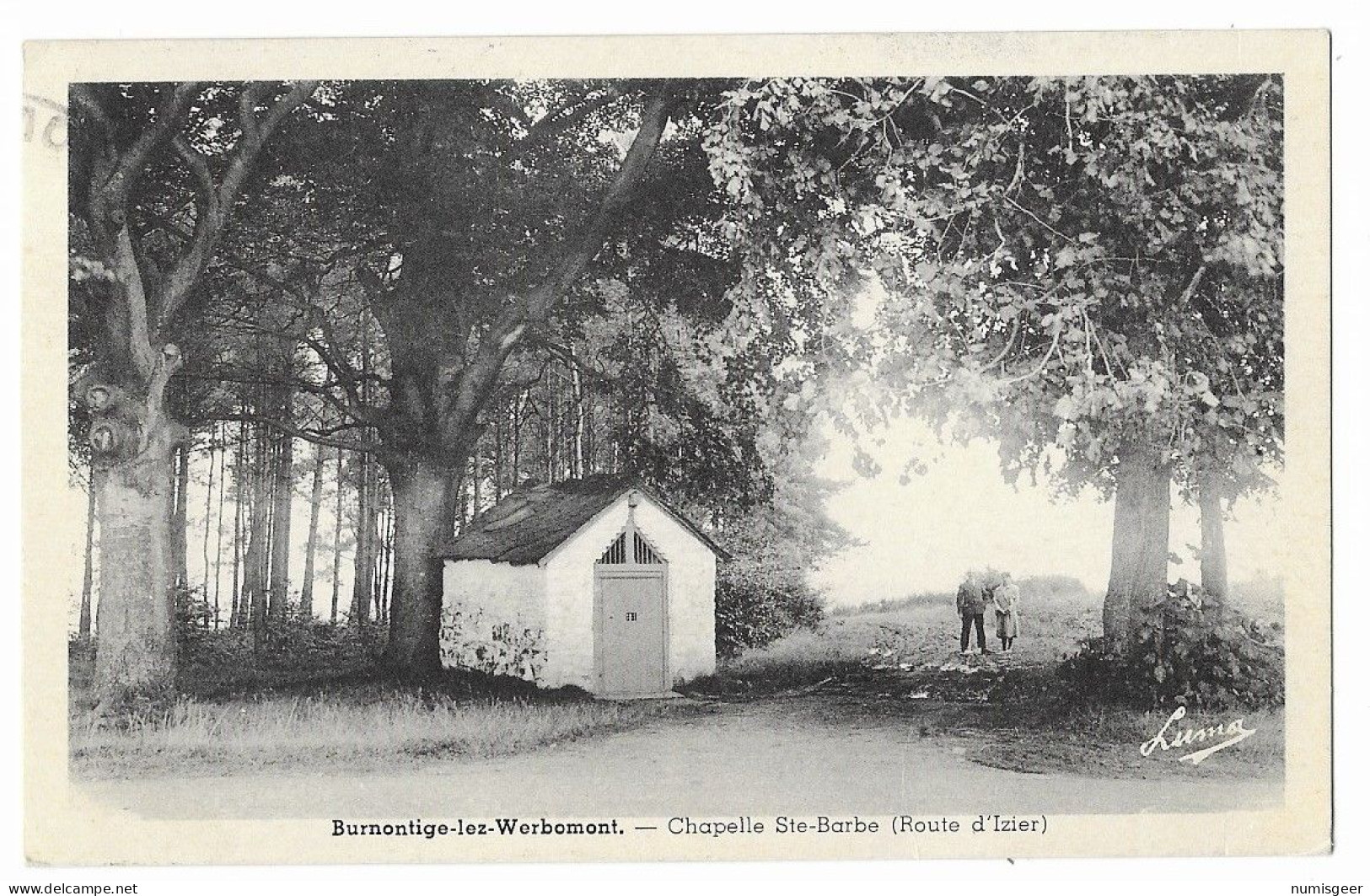 BURNONTIGE-LEZ-WERBOMONT --  Chapelle Ste Barbe ( Route D'Izier ) - Ferrieres