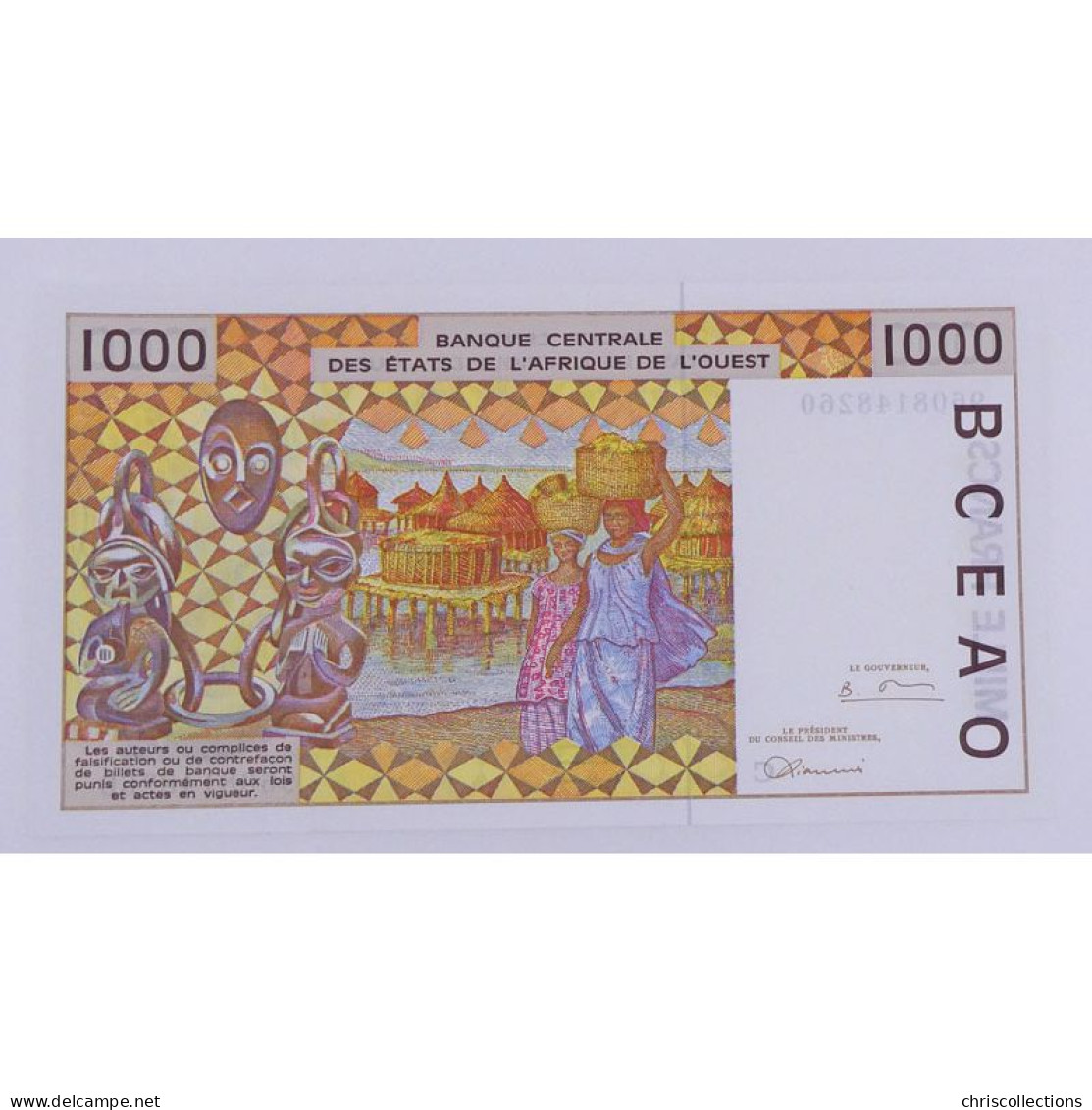 Afrique De L'Ouest, Burkina Faso, 1000 Francs 1997, Pick: 311Ch, UNC, 9608148260 - Stati Dell'Africa Occidentale