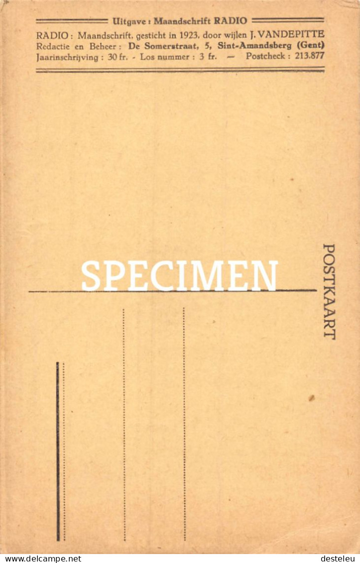 In Memoriam Juliaan Vandepitte - Pionier Der Radio - Zuienkerke Brugge Kortrijk - Zuienkerke