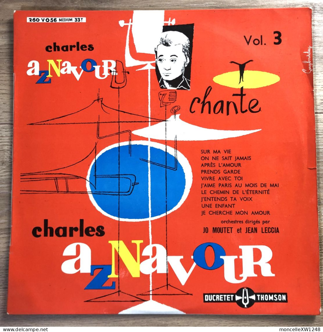 Charles Aznavour - 33 T 25 Cm Chante Charles Aznavour (1956) - Collectors