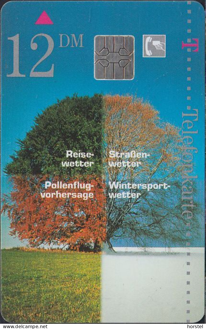 GERMANY S02/96 - Natur - Baum - Wetterbericht - Tree - Weather Report - Nature - S-Series: Schalterserie Mit Fremdfirmenreklame