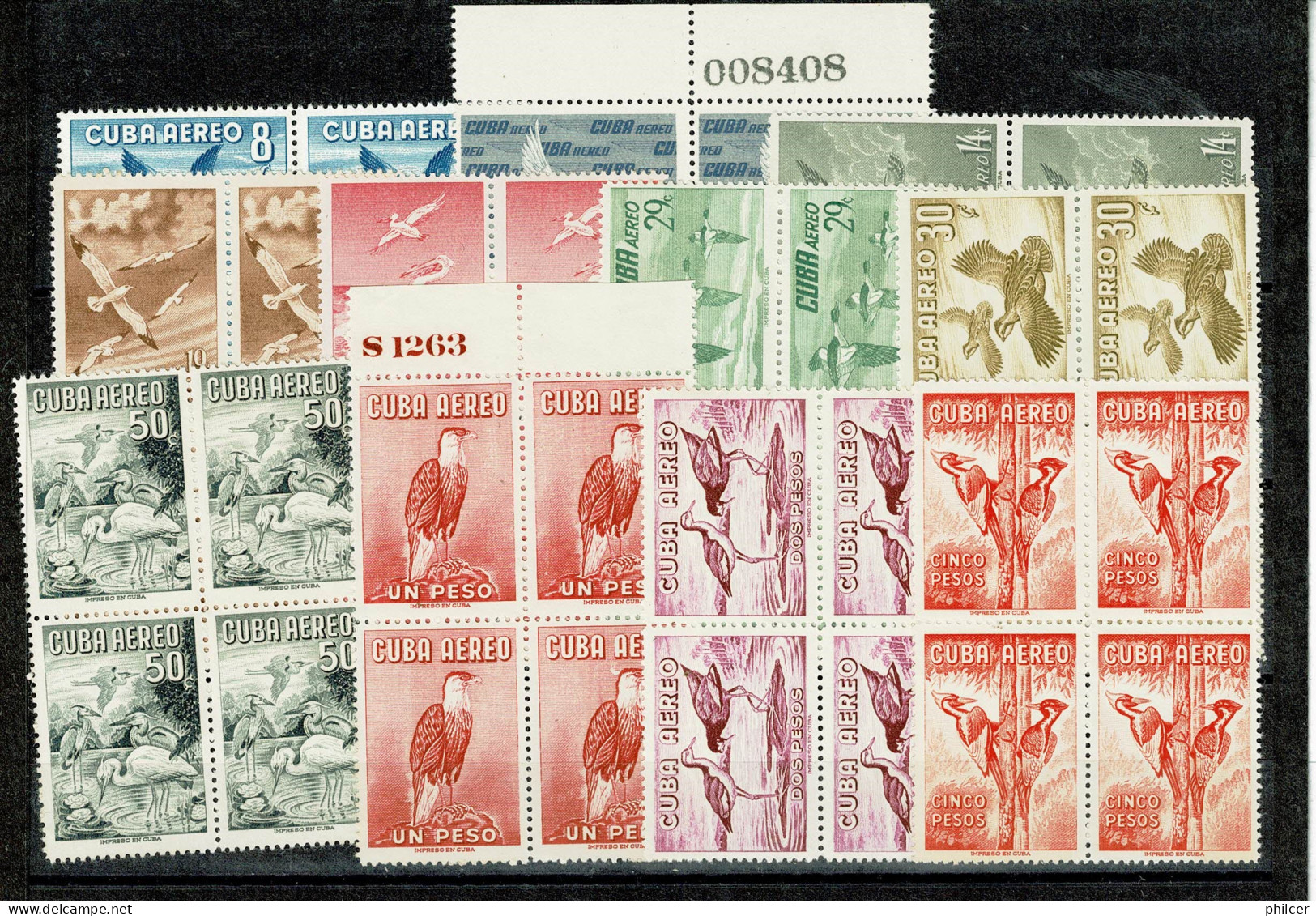 Cuba, 1956, # A 135/45, MH - Unused Stamps