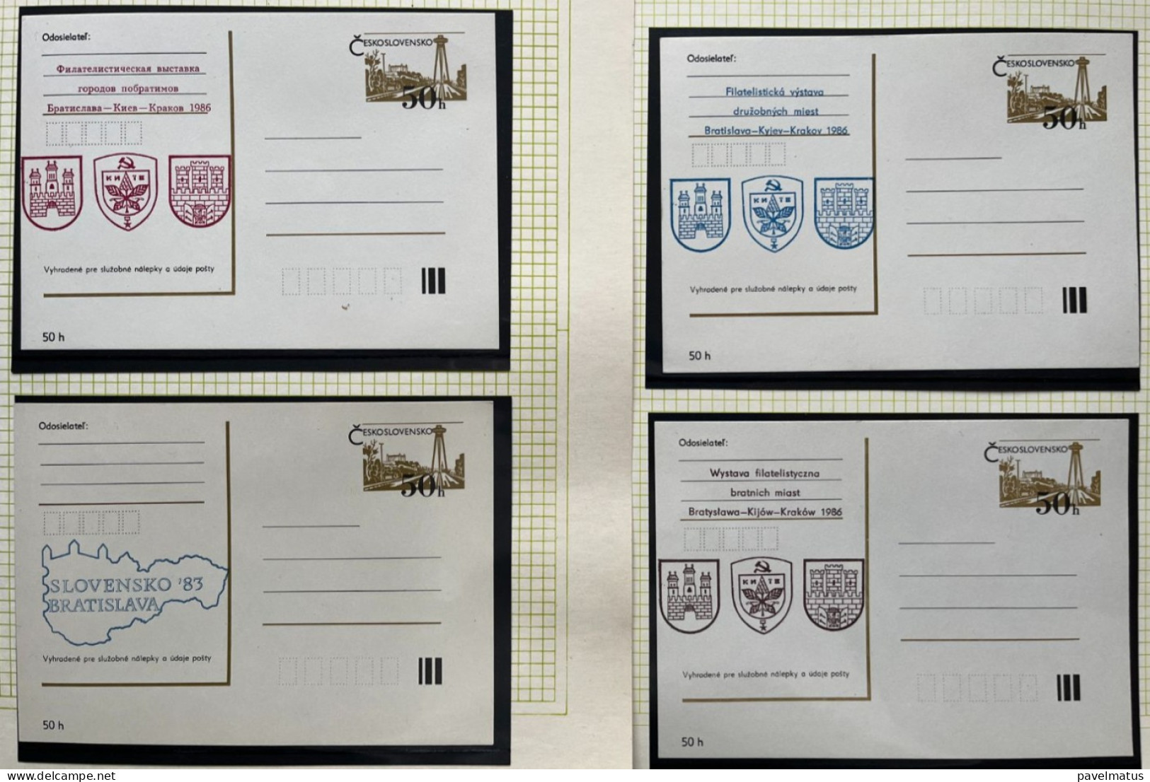 Czechoslovakia 70s 80s Unused And Some Postmark Stationery Postal Cards Many Imprints (22 Pieces) - Cartes Postales