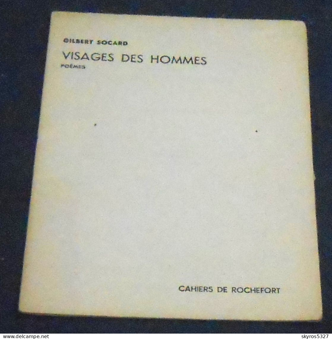 Visages Des Hommes - Auteurs Français