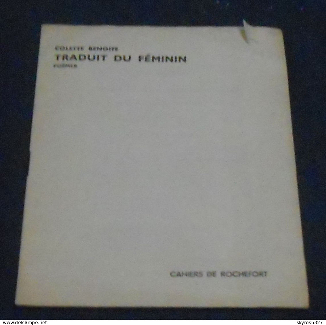 Traduit Du Féminin - Franse Schrijvers