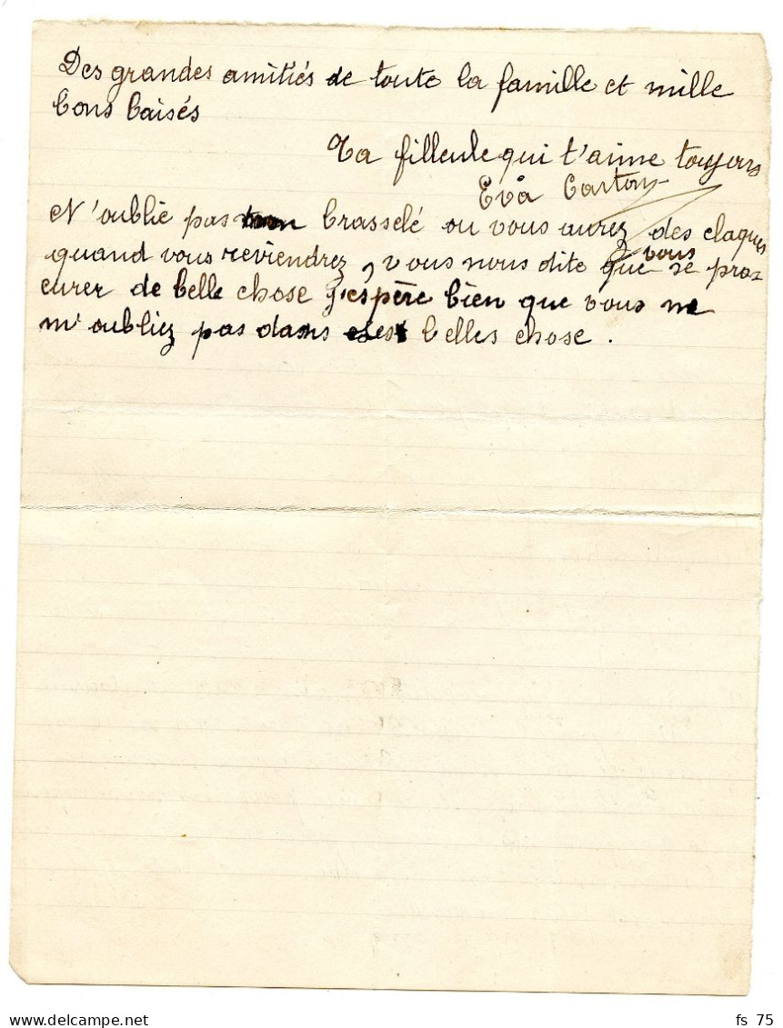 BELGIQUE - GRIFFE BILINGUE FLOBECQ SUR LETTRE EN FRANCHISE AVEC TEXTE D'OGY, 1919 - Cartas & Documentos