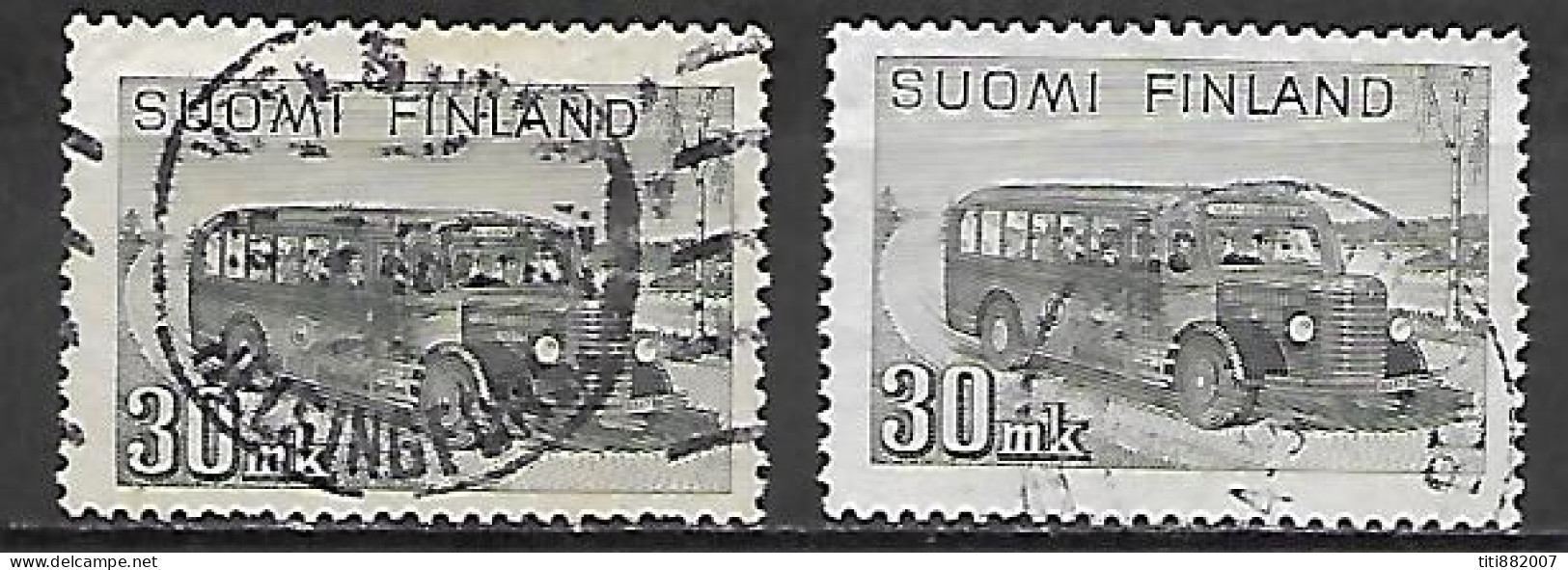 FINLANDE   /   SUOMI.  -   AUTOCAR  /  BUS  .   Oblitérés - Busses