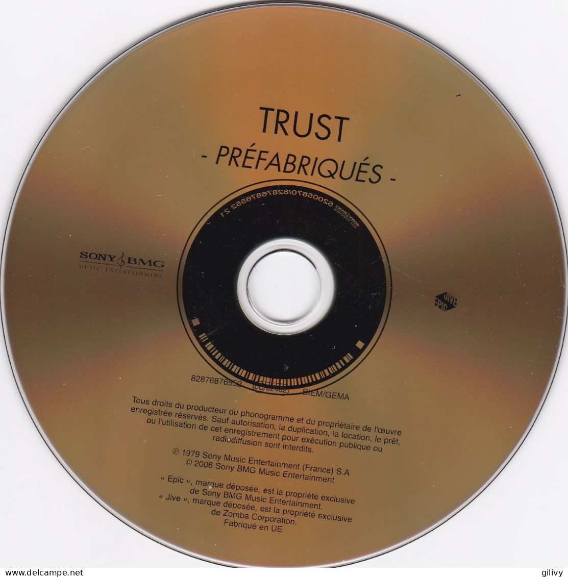 TRUST : " Préfabriqués " -  Edition Limitée Or - Hard Rock En Metal