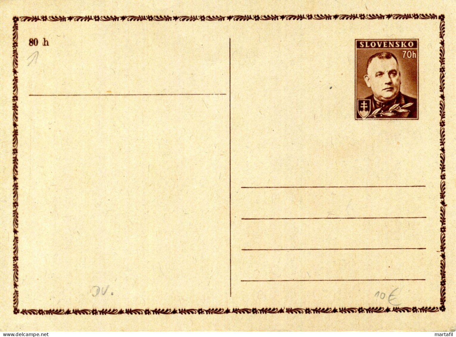 SLOVACCHIA, Slovensko, Storia Postale & Annulli - Intero Postale Nuovo - Lettres & Documents