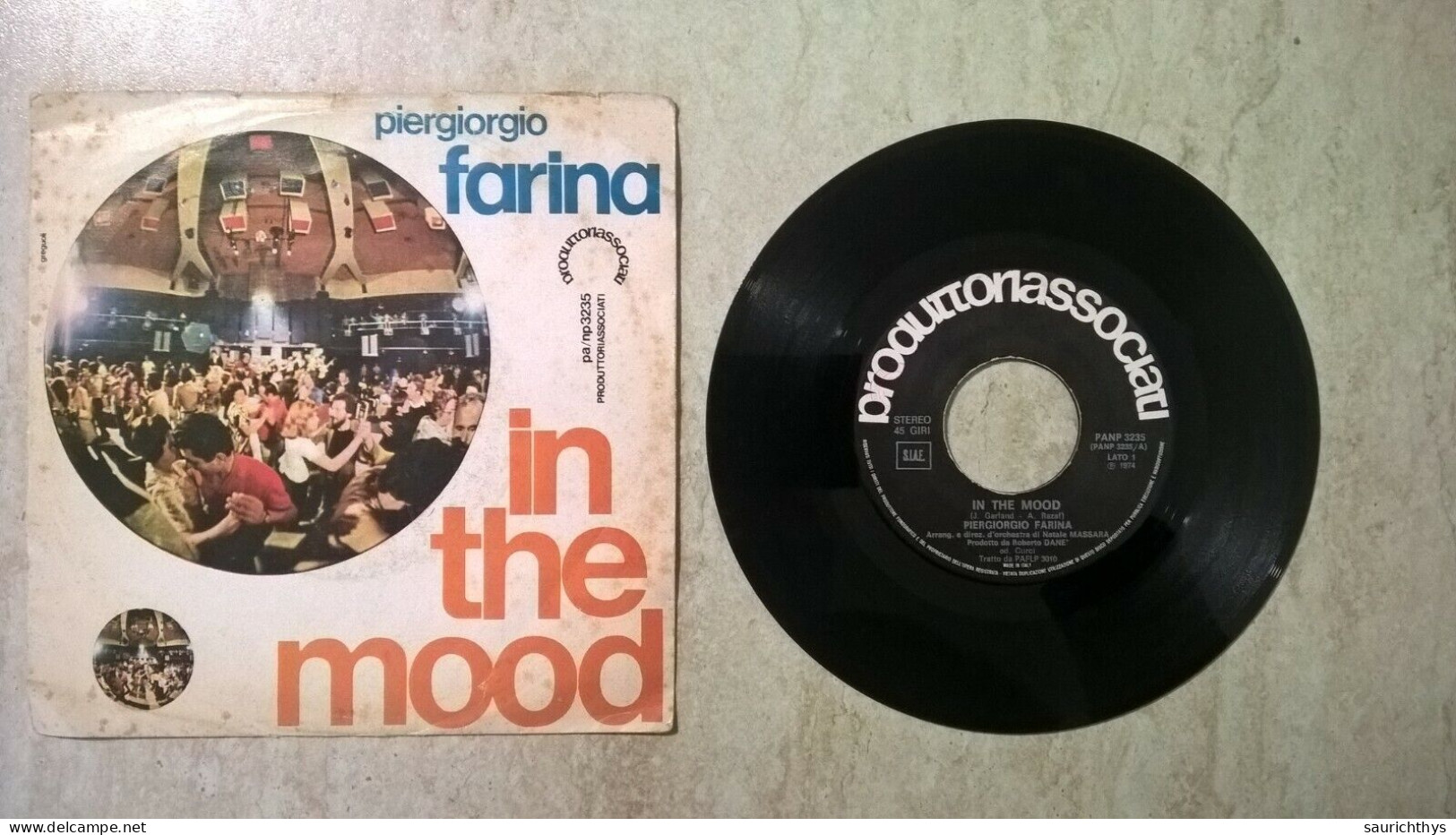 Vinile 45 Giri - Piergiorgio Farina - In The Mood - Rock Around The Clock - Jazz