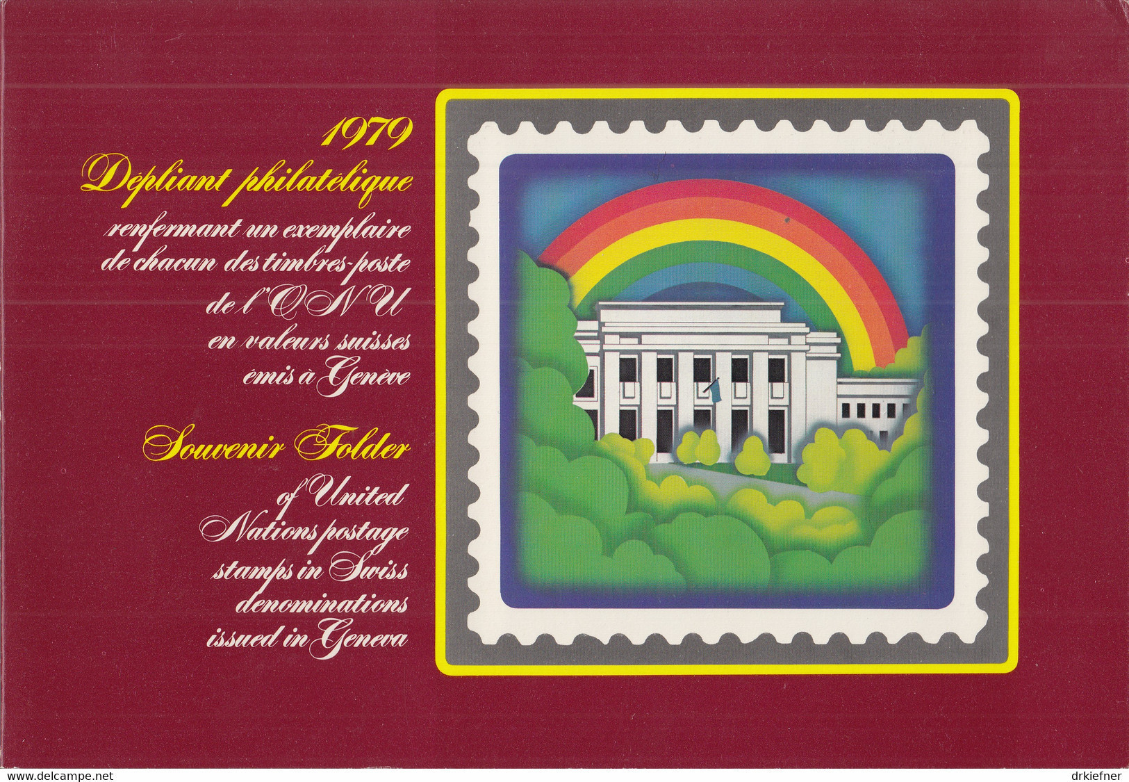 UNO GENF, Jahressammelmappe 1979, Gestempelt, 81-87 - Usati