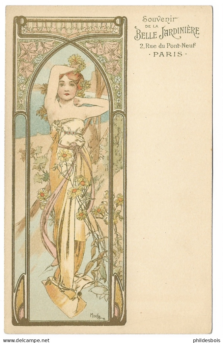 ART NOUVEAU  " Éveil Du Matin   "  Illustrateur Alphonse MUCHA   ( Souvenir La Belle Jardiniere ) - Mucha, Alphonse