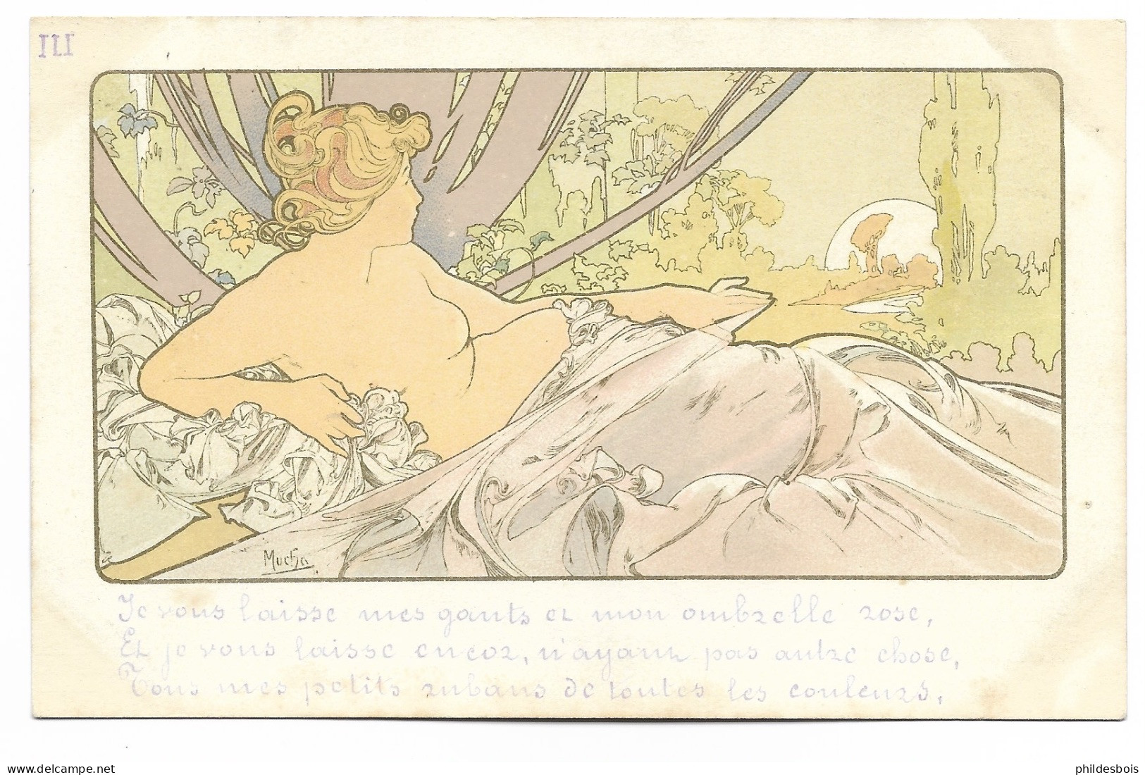 ART NOUVEAU  " Aurore   "  Illustrateur Alphonse MUCHA - Mucha, Alphonse