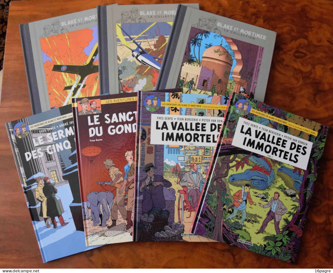 LOT 7 BLAKE ET MORTIMER DONT 4 EO.. COMME NEUVES. GONDWANA, SERMENT CINQ LORDS, VALLÉE IMMORTELS, SECRET ESPADON - Paquete De Libros