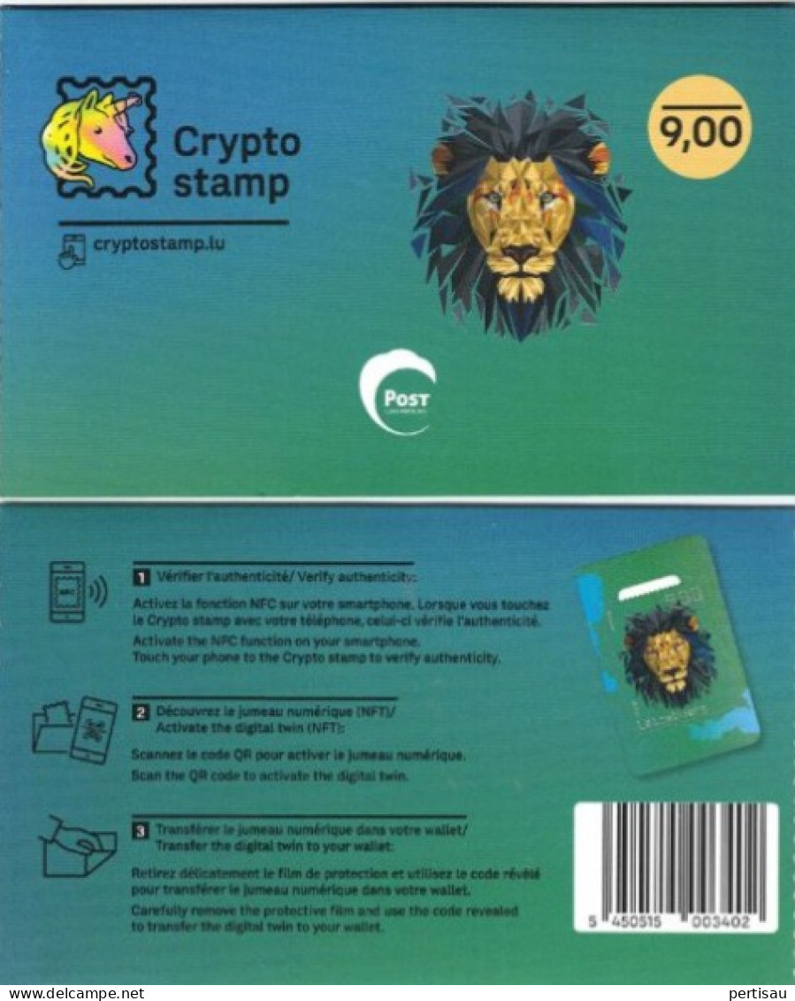 Cryptostamp Lion Grun-vert-green-grun- 2023 - Unused Stamps