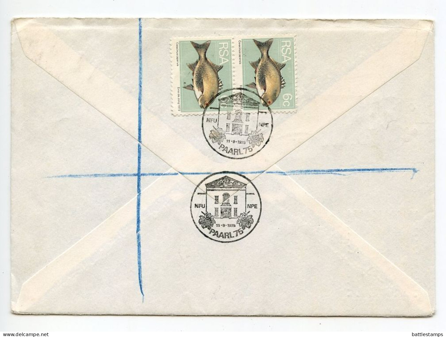 South Africa 1975 Scott 448 Registered FDC - Paarl, Postal Automation - FDC