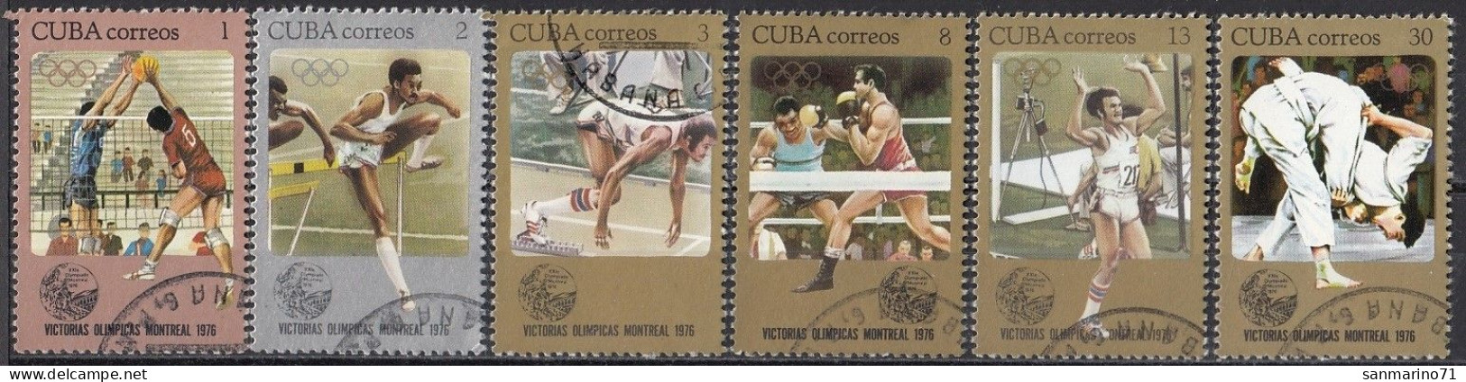 CUBA 2180-2185,used,falc Hinged - Used Stamps