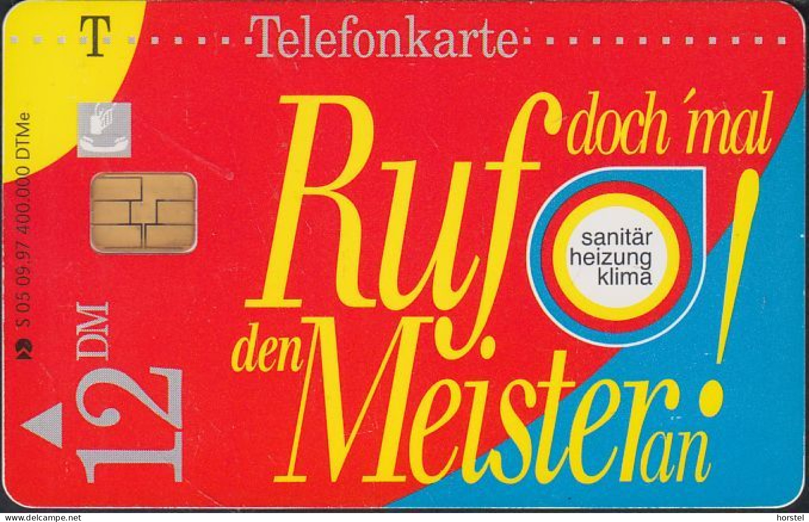 GERMANY S05/97 - Ruf Doch Mal Den Meister An ! - Sanitär Handwerk - S-Series : Tills With Third Part Ads