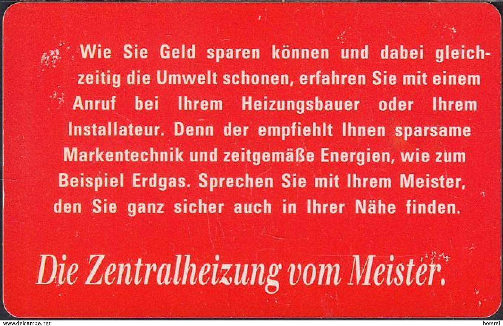 GERMANY S05/97 - Ruf Doch Mal Den Meister An ! - Sanitär Handwerk - S-Series : Guichets Publicité De Tiers