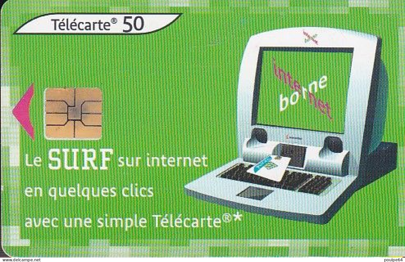 F1223  06/2002 - BORNE INTERNET - SURF - 50 SO3 - 2002