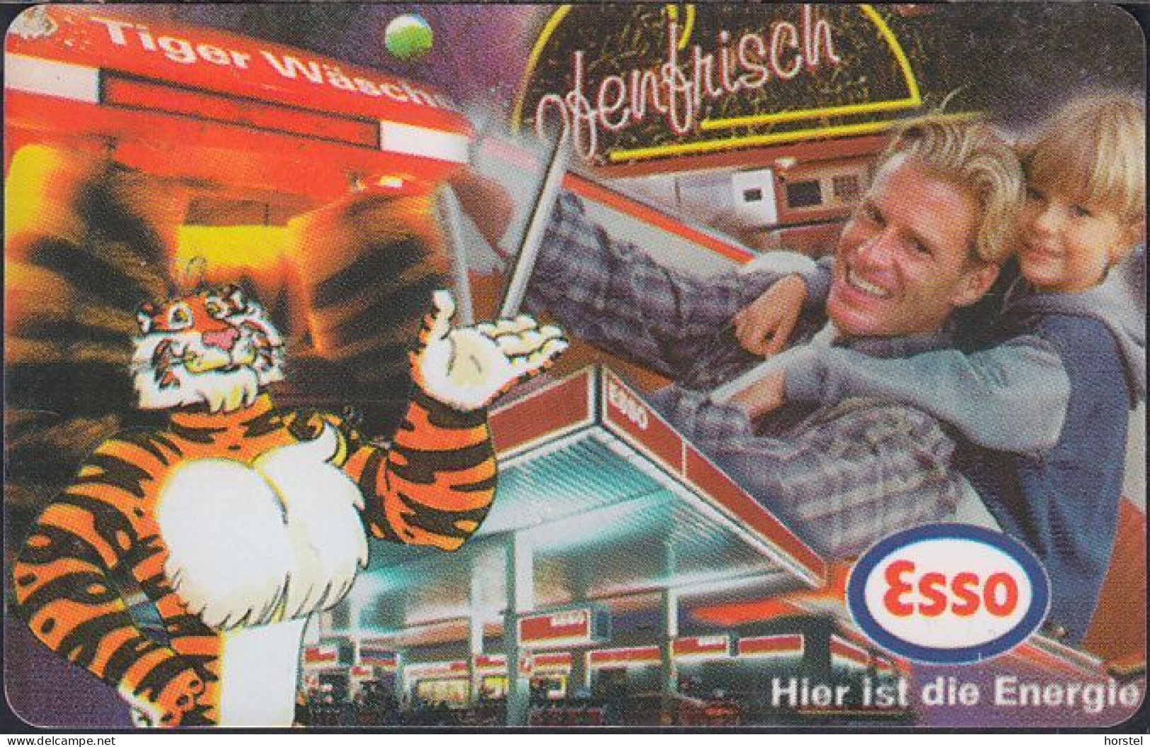 GERMANY S07/97 - ESSO - Tiger - Tankstelle - Mann Mit Kind - S-Series : Guichets Publicité De Tiers