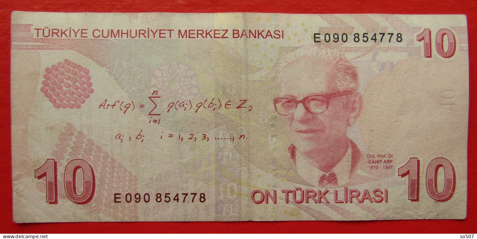 X1- 10 Lira 2009. / 2021. Turkey - Ten Lirasi, (Series E / 2021.) Circulated Banknote - Turquie