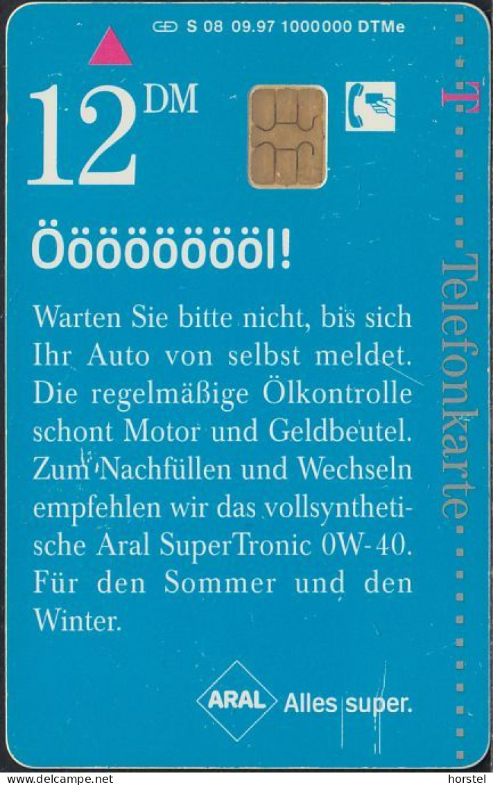 GERMANY S08/97 - ARAL - Auto - Car - Öööööööll - S-Reeksen : Loketten Met Reclame Van Derden