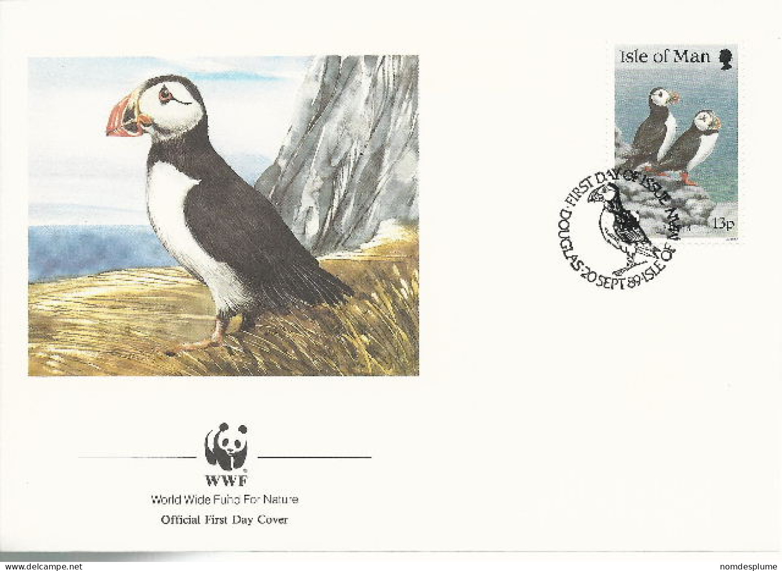 26006 )GB UK Isle Of Man WWF 1989 Bird  - Briefe U. Dokumente