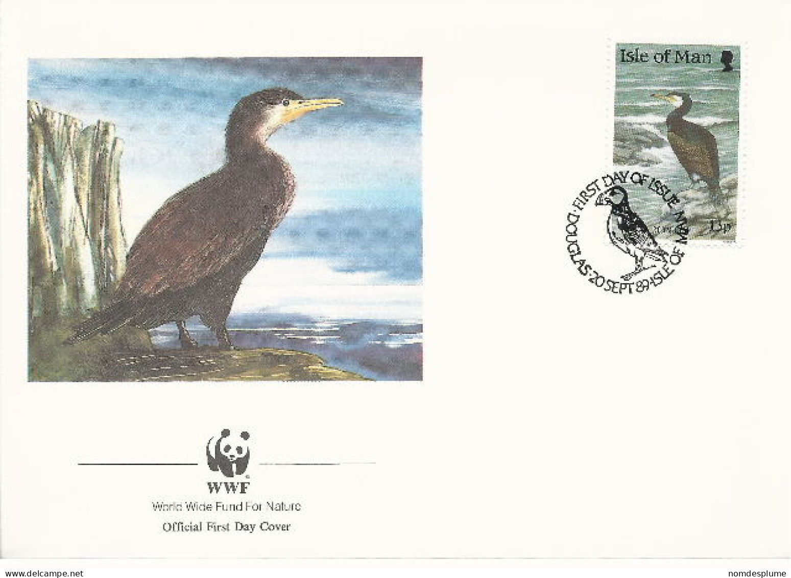 26009 ) GB UK Isle Of Man WWF 1989 Bird  - Covers & Documents