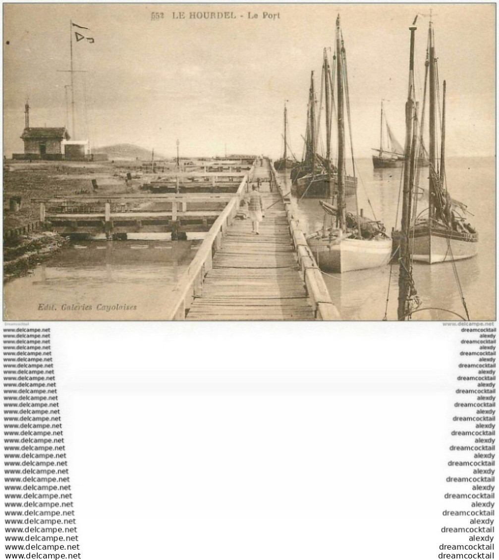 80 LE HOURDEL. Le Port Avec Bateaux De Pêche 1932 - Le Hourdel