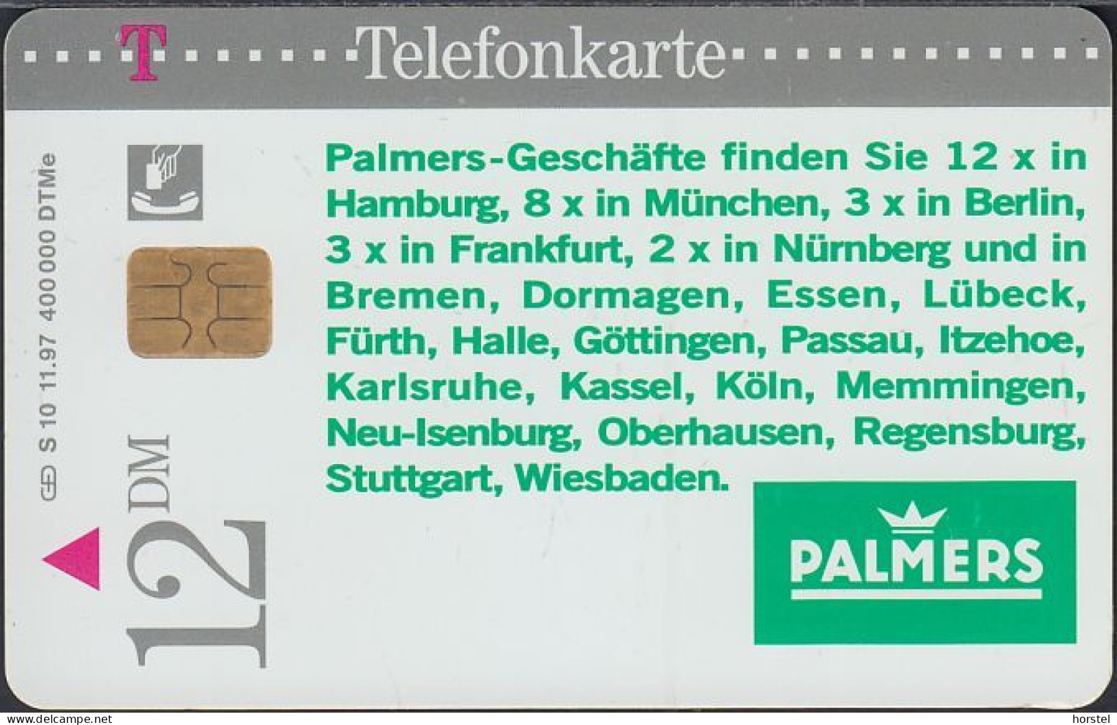 GERMANY S10/97 - Palmers - Nice Girls - Nude - S-Series : Tills With Third Part Ads