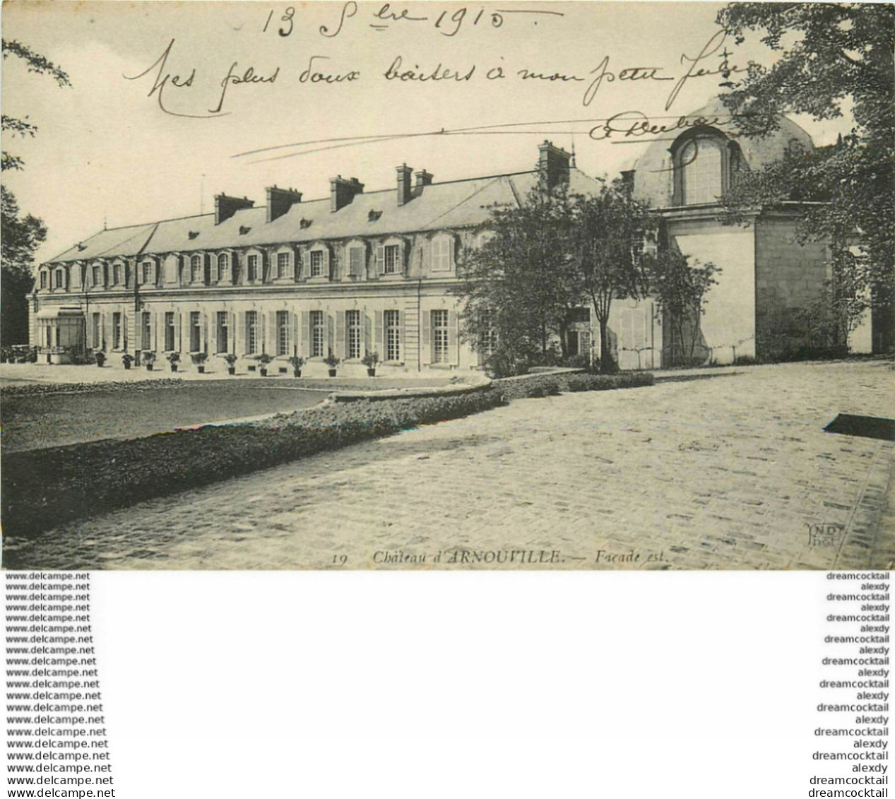 95 ARNOUVILLE-LES-GONESSE GONESSES. La Façade Est Du Château 1915 - Arnouville Les Gonesses