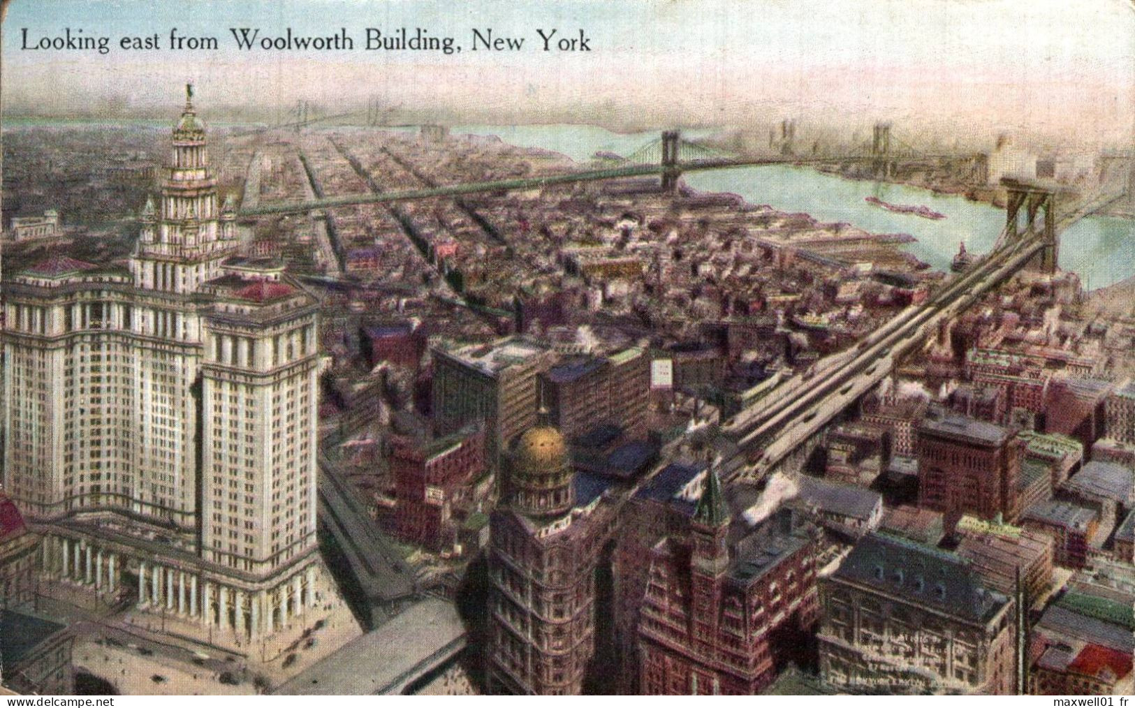 M4 - Looking East From Woolworth Building, New York - Mehransichten, Panoramakarten