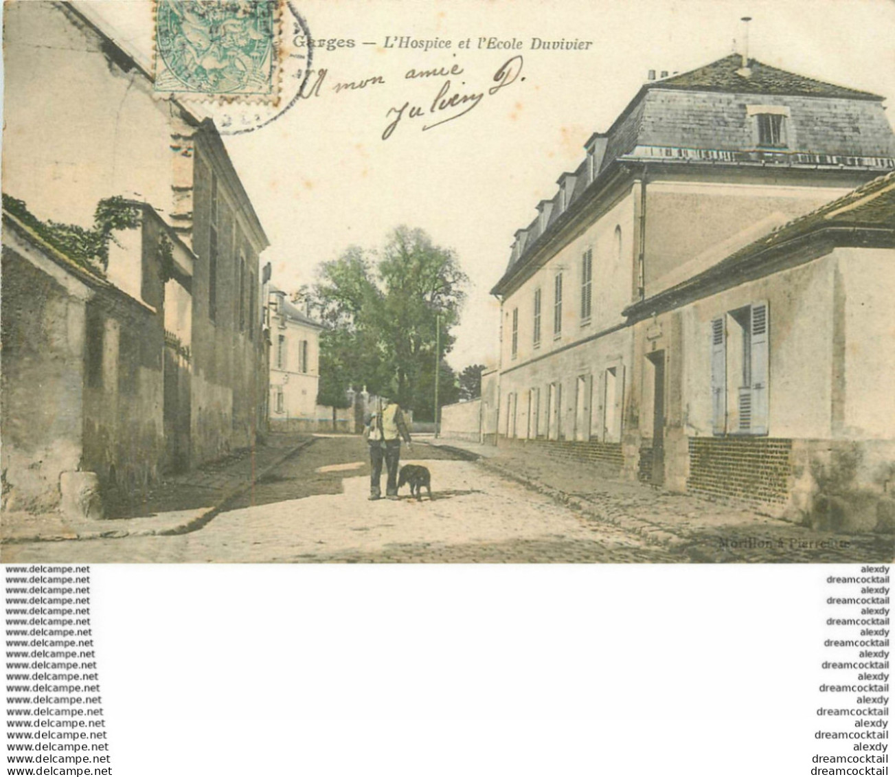 95 GARGES LES GONESSES. Hospice Et Ecole Duvivier 1906 - Garges Les Gonesses