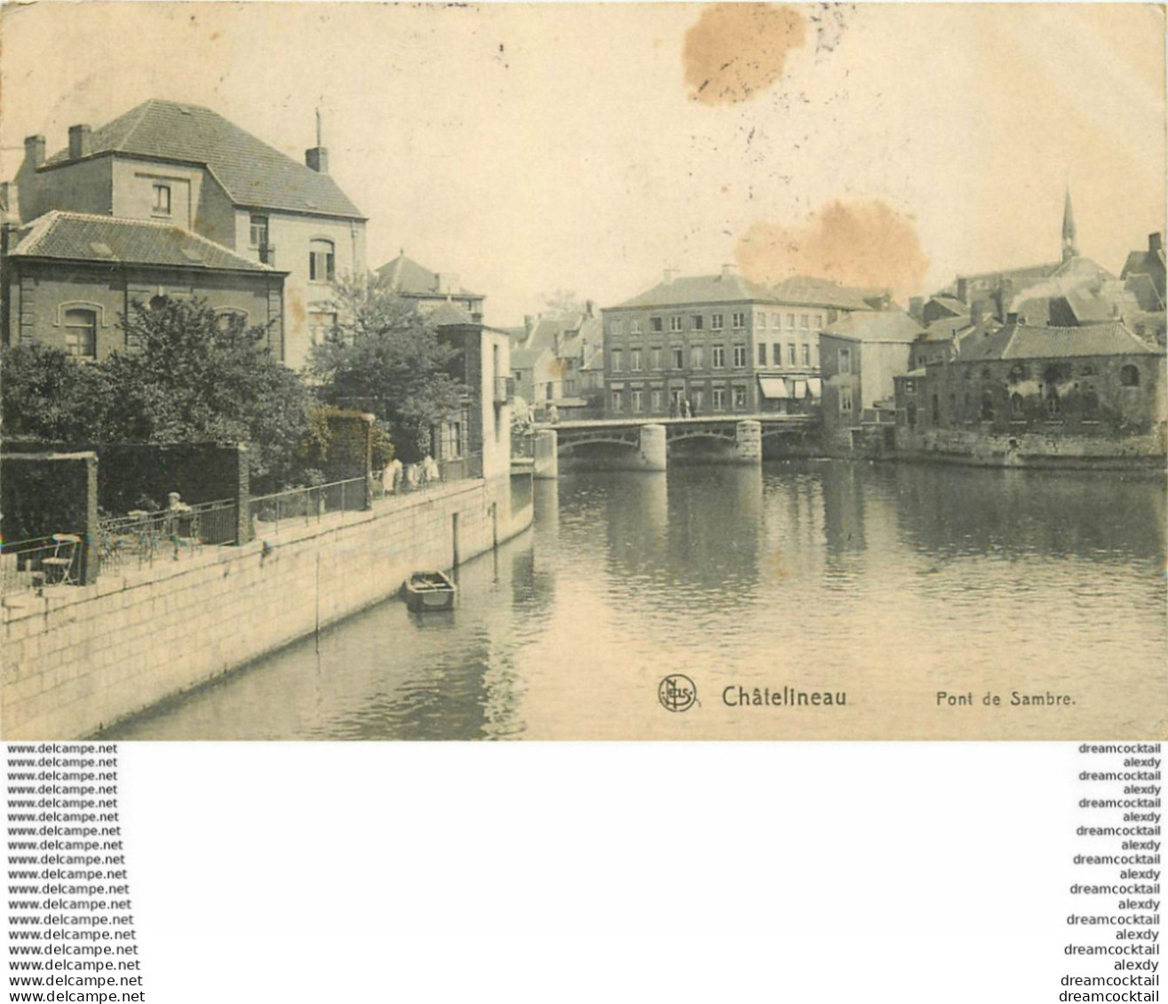 Belgique CHATELINEAU. 1909 Pont De Sambre - Châtelet