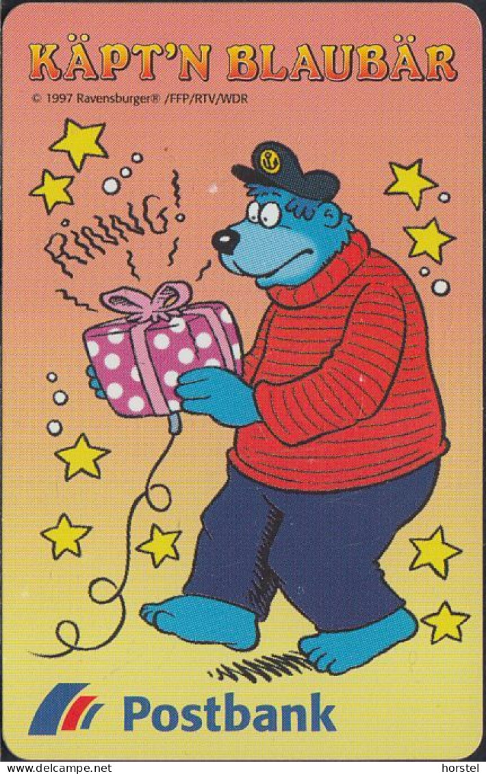 GERMANY S12/97 - Comic - Kaptain Blaubär - Postbank - Christmas - S-Series : Taquillas Con Publicidad De Terceros
