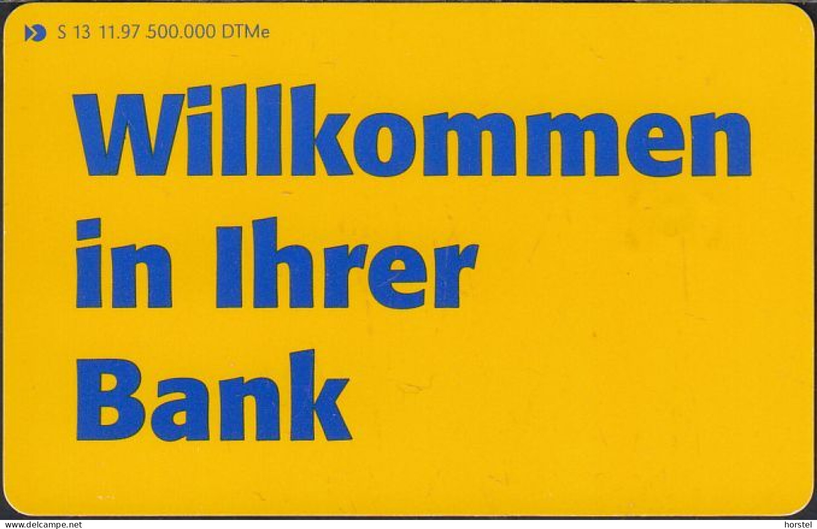 GERMANY S13/97 - Postbank - Willkommen - S-Series : Guichets Publicité De Tiers