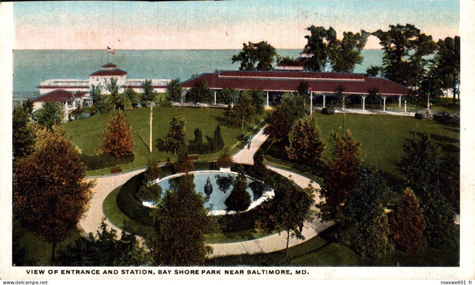 M4 - View Of Entrance And Station, Bay Shore Park Near Baltimore, Md. - Baltimore