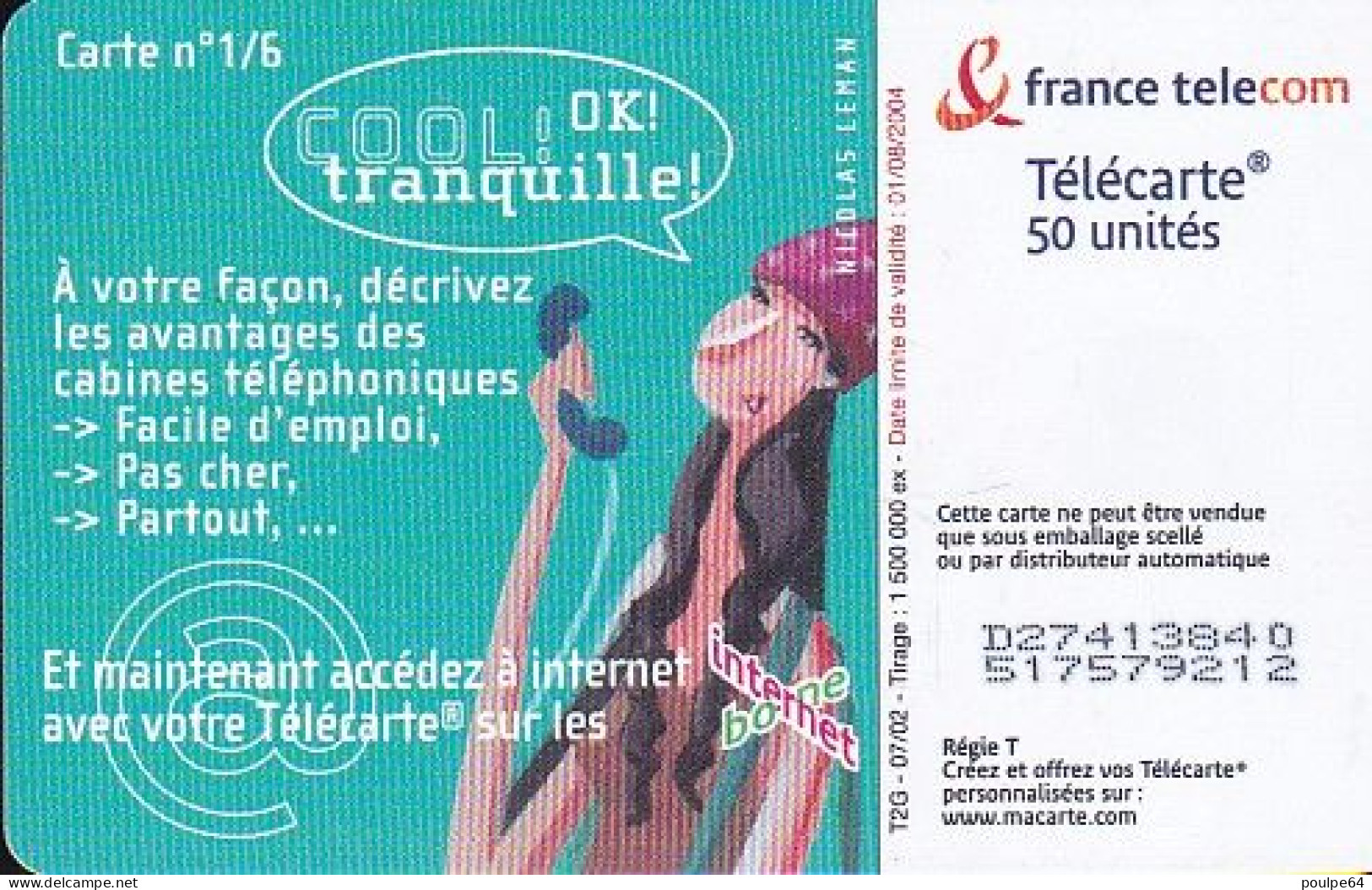 F1225A  07/2002 - COOL TRANQUILLE 1 - 50 OB2 - 2002