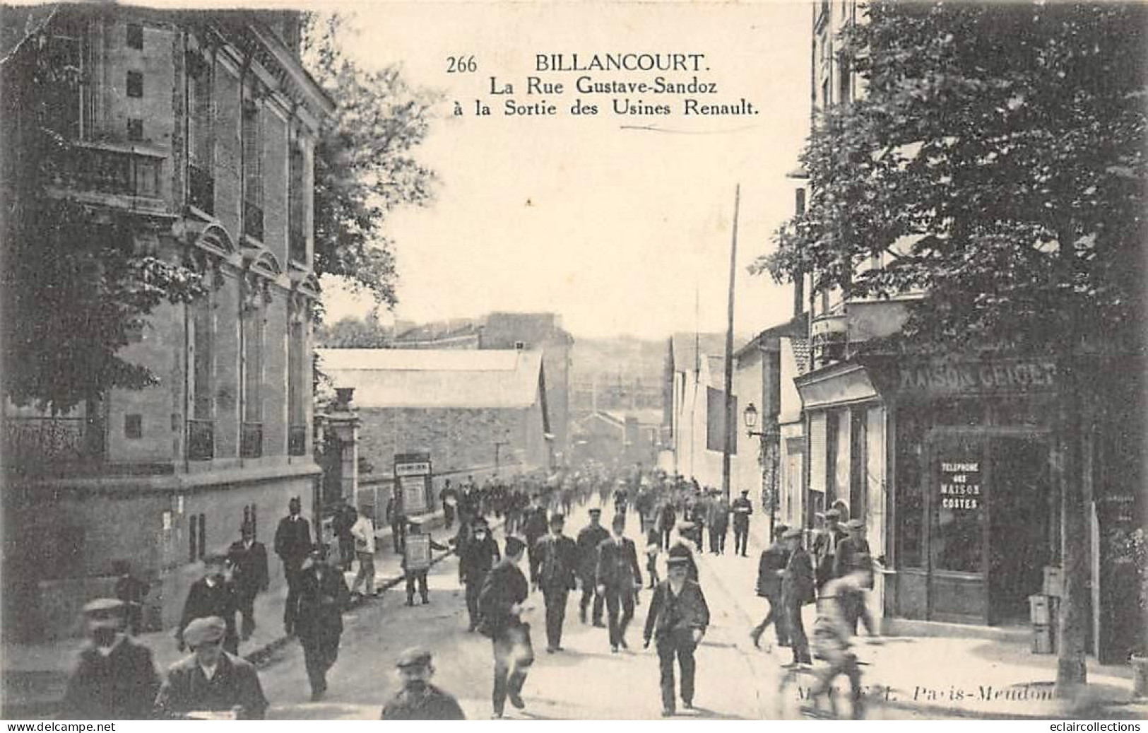 Boulogne Billancourt          92        Sortie Des Usines Renault   Rue Sandoz     N° 266    (voir Scan) - Boulogne Billancourt